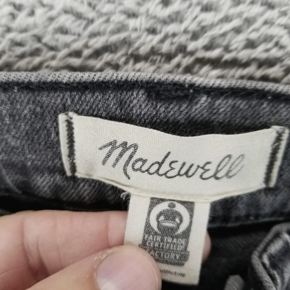 Madewell Jeans‎ Womens 28P Gray Mid Rise Perfect Vintage Charcoal Denim